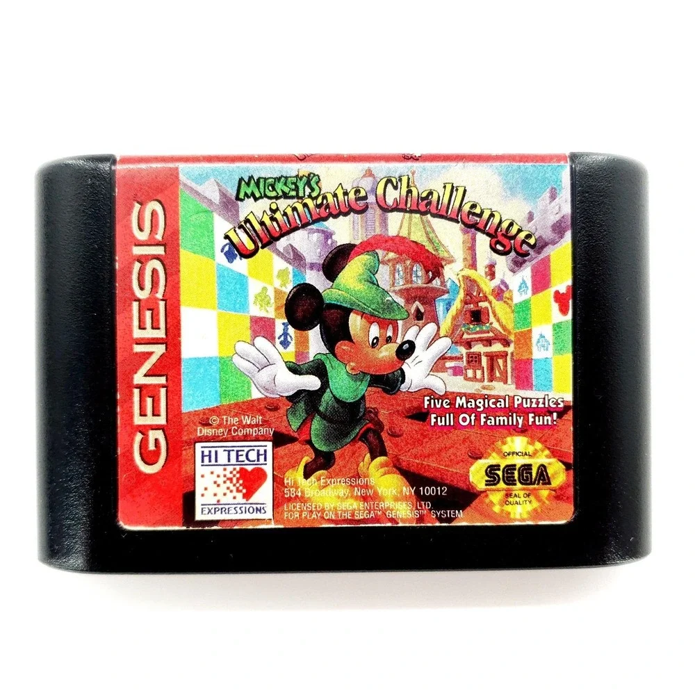 Mickey's Ultimate Challenge (Sega Genesis, 1994) Authentic No Manual Tested